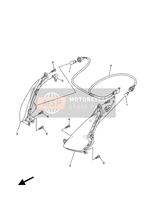 Yamaha DELIGHT 2018 Luce lampeggiante per un 2018 Yamaha DELIGHT